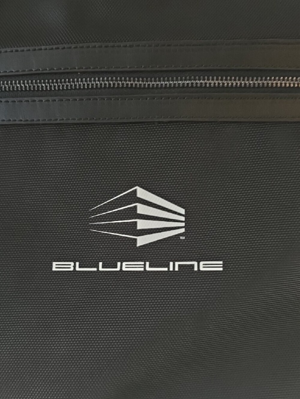 Black Drawstring Backpack with Front Zip Pocket - Picture 2 of 7